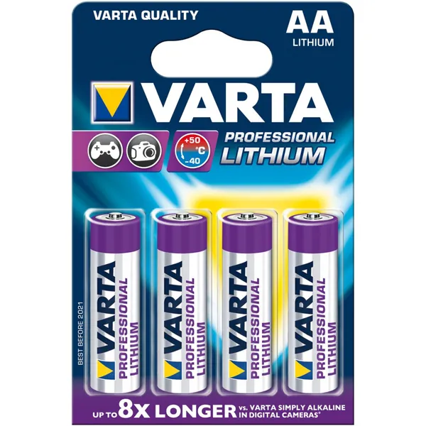 Varta Mignon (AA) Lithium Professional 4er-Pack